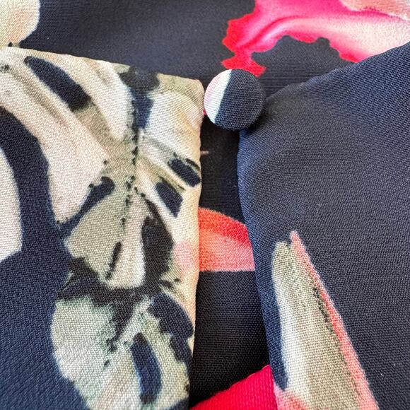 Eliza J Floral on Navy & Pink High Low Maxi Dress Women's Size XXL - Picture 9 of 15